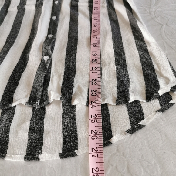 BP Gray Striped Button Down Shirt Size Xs - Picture 6 of 7